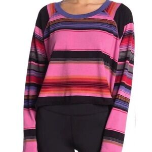 Free People Baja Striped Long Sleeve T-Shirt